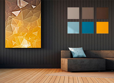 Commercial office lobby freshly painted